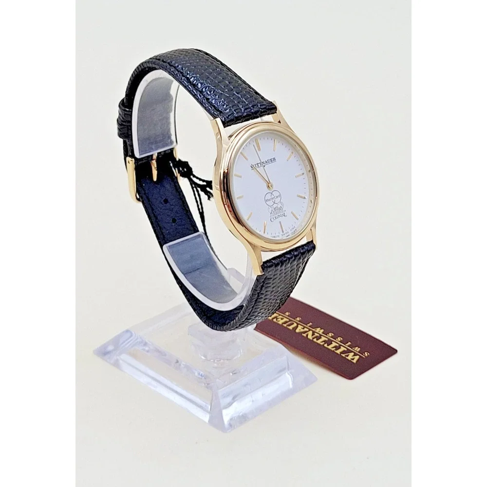 Wittnauer JV8072 Men's Dress Watch MasterCard Premier Colonial Swiss Quartz NWT